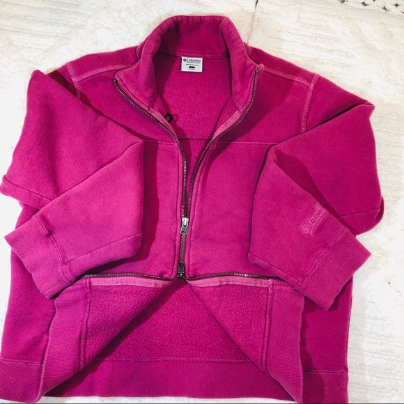 ❤️Colombia pink/purple zip up sweater - Picture 1 of 6